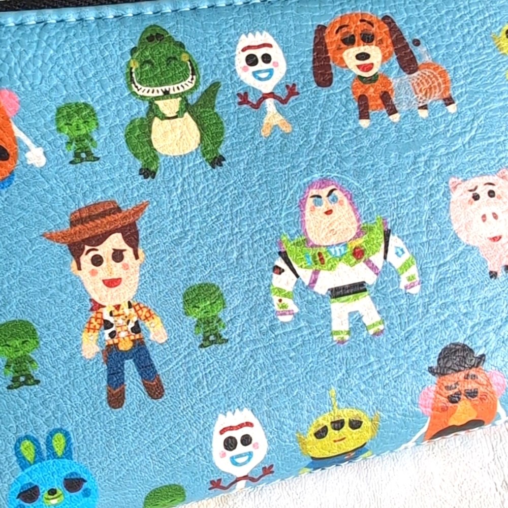 Disney Pixar Toy Story 4 Loungefly Blue Folding Wallet - Picture 9 of 9